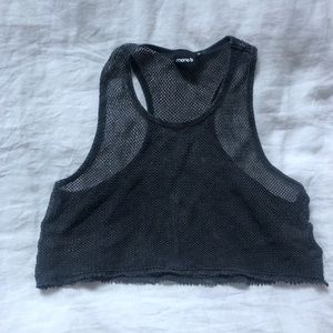 Fishnet crop top